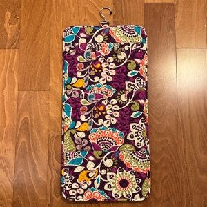 Vera Bradley Purple Multicolor Floral Hanging Jewelry  Organizer NWOT